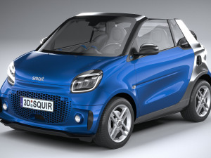 Smart EQ Fortwo Cabrio 2020 3D Model