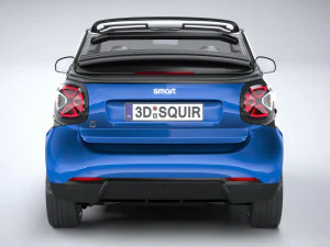 Smart EQ Fortwo Cabrio 2020 3D Model