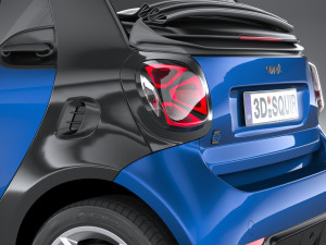Smart EQ Fortwo Cabrio 2020 3D Model
