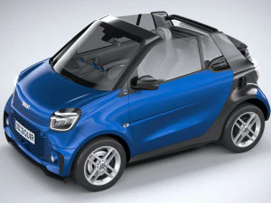 Smart EQ Fortwo Cabrio 2020 3D Model