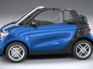 Smart EQ Fortwo Cabrio 2020 3D Model