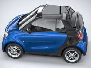Smart EQ Fortwo Cabrio 2020 3D Model