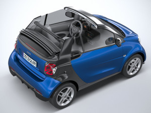 Smart EQ Fortwo Cabrio 2020 3D Model