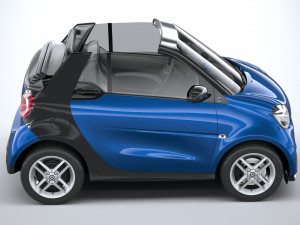 Smart EQ Fortwo Cabrio 2020 3D Model
