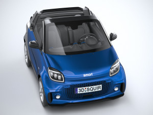 Smart EQ Fortwo Cabrio 2020 3D Model