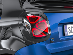 Smart EQ Fortwo Cabrio 2020 3D Model