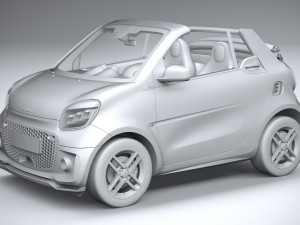 Smart EQ Fortwo Cabrio 2020 3D Model