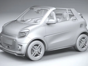 Smart EQ Fortwo Cabrio 2020 3D Model