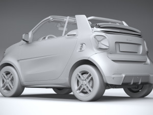 Smart EQ Fortwo Cabrio 2020 3D Model