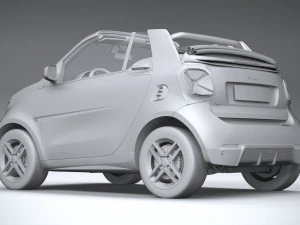 Smart EQ Fortwo Cabrio 2020 3D Model