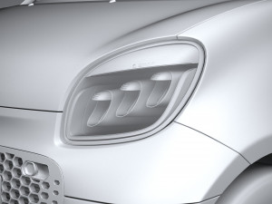 Smart EQ Fortwo Cabrio 2020 3D Model