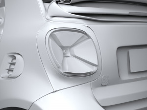 Smart EQ Fortwo Cabrio 2020 3D Model