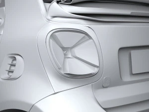 Smart EQ Fortwo Cabrio 2020 3D Model