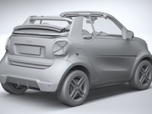 Smart EQ Fortwo Cabrio 2020 3D Model