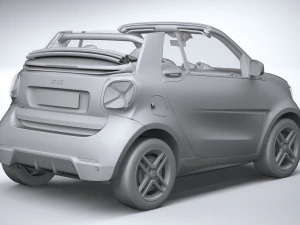 Smart EQ Fortwo Cabrio 2020 3D Model