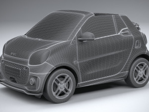 Smart EQ Fortwo Cabrio 2020 3D Model