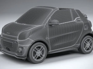 Smart EQ Fortwo Cabrio 2020 3D Model