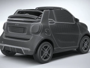 Smart EQ Fortwo Cabrio 2020 3D Model