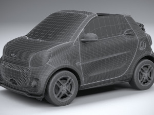 Smart EQ Fortwo Cabrio 2020 3D Model