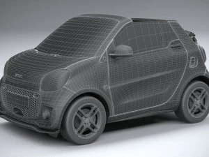Smart EQ Fortwo Cabrio 2020 3D Model