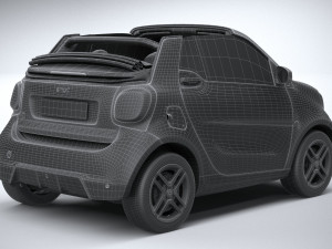 Smart EQ Fortwo Cabrio 2020 3D Model