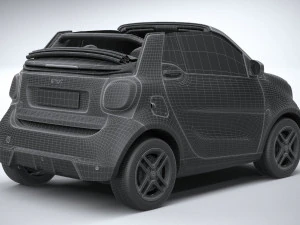 Smart EQ Fortwo Cabrio 2020 3D Model