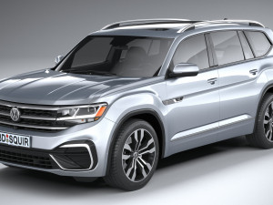 Volkswagen Atlas R-line 2021 3D 모델