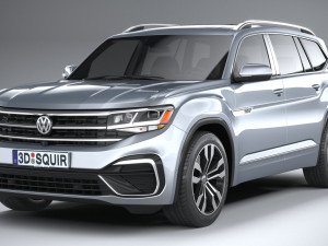 Volkswagen Atlas R-line 2021 3D 모델