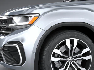Volkswagen Atlas R-line 2021 3D Model