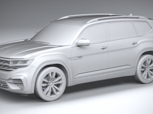 Volkswagen Atlas R-line 2021 3D 모델
