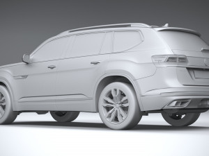 Volkswagen Atlas R-line 2021 3D 모델