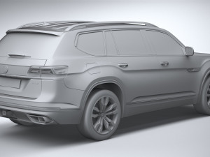 Volkswagen Atlas R-line 2021 3D 모델