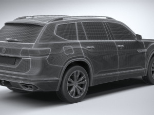 Volkswagen Atlas R-line 2021 3D 모델