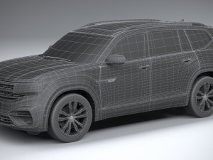 Volkswagen Atlas R-line 2021 3D 모델