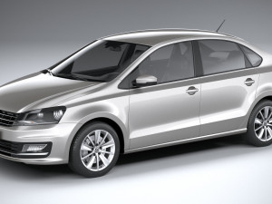 Volkswagen Polo Sedan 2017 3D Model