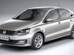 Volkswagen Polo Sedan 2017 Modello 3D