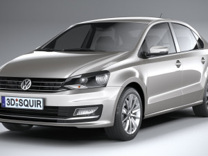 Volkswagen Polo Sedan 2017 Modello 3D