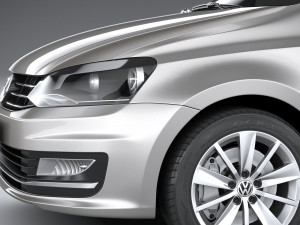 Volkswagen Polo Sedan 2017 Modello 3D