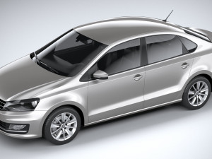 Volkswagen Polo Sedan 2017 Modello 3D