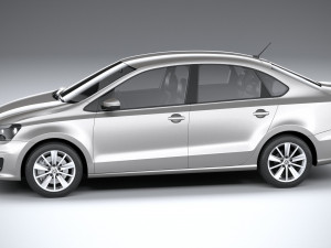Volkswagen Polo Sedan 2017 Modello 3D