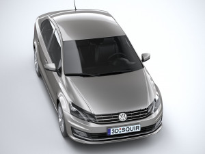 Volkswagen Polo Sedan 2017 Modello 3D