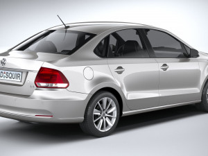 Volkswagen Polo Sedan 2017 Modello 3D