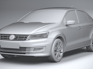 Volkswagen Polo Sedan 2017 Modello 3D