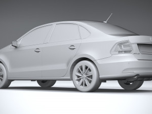 Volkswagen Polo Sedan 2017 Modello 3D