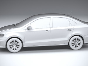 Volkswagen Polo Sedan 2017 Modello 3D