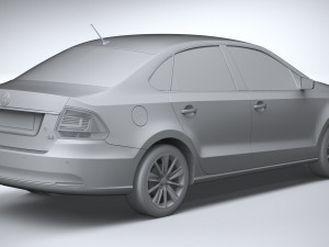 Volkswagen Polo Sedan 2017 Modello 3D