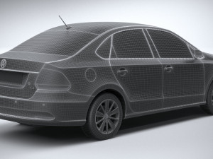 Volkswagen Polo Sedan 2017 Modello 3D
