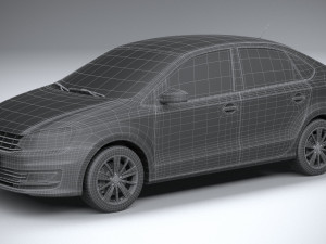 Volkswagen Polo Sedan 2017 Modello 3D