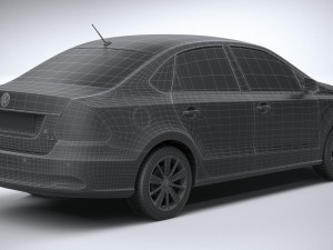 Volkswagen Polo Sedan 2017 Modello 3D