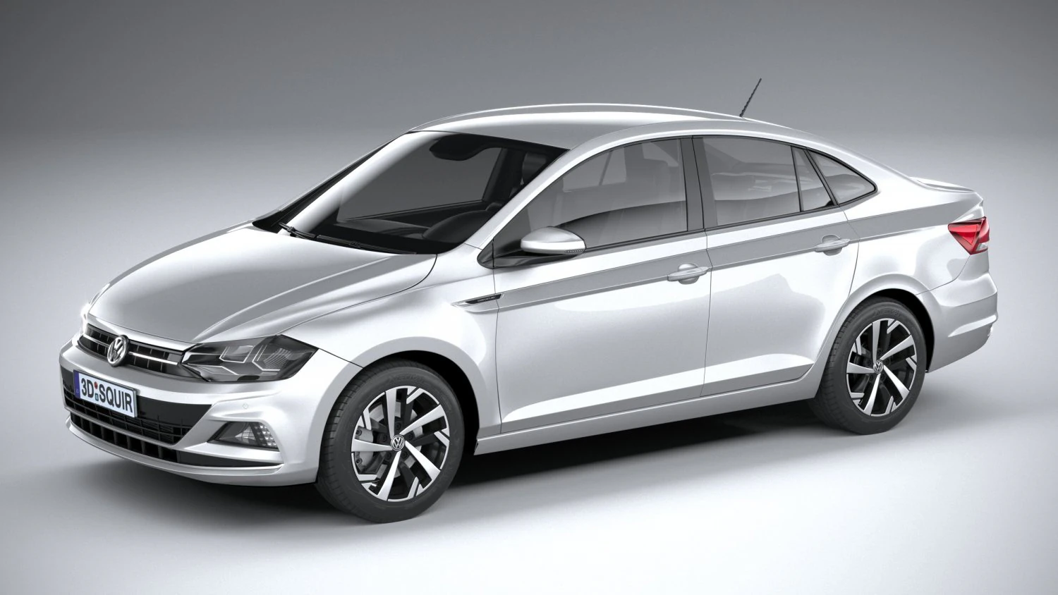Volkswagen Polo Virtus 2018-2020 3D Model .c4d .max .obj .3ds .fbx .stl .blend 